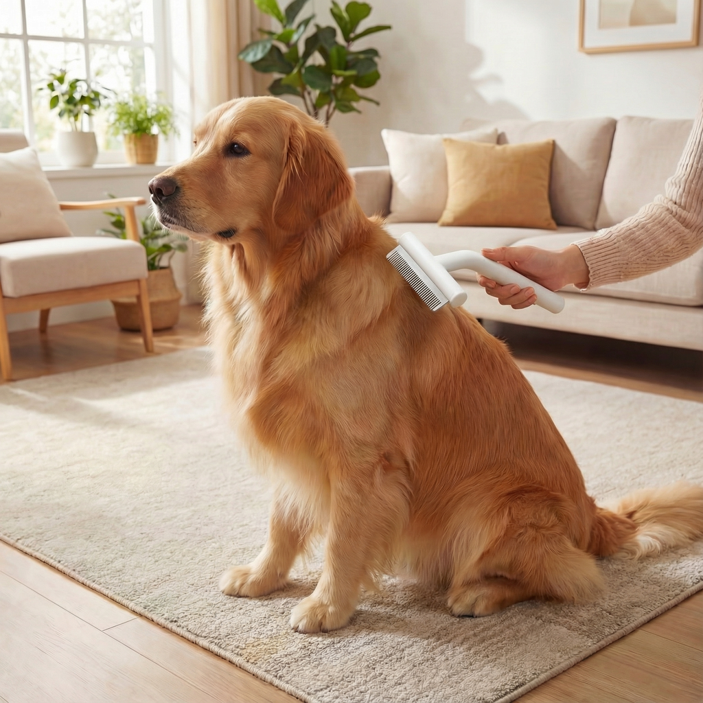 Dog Brush Dog Deshedding Tool Short Hair Undercoat Rake Stainless Steel