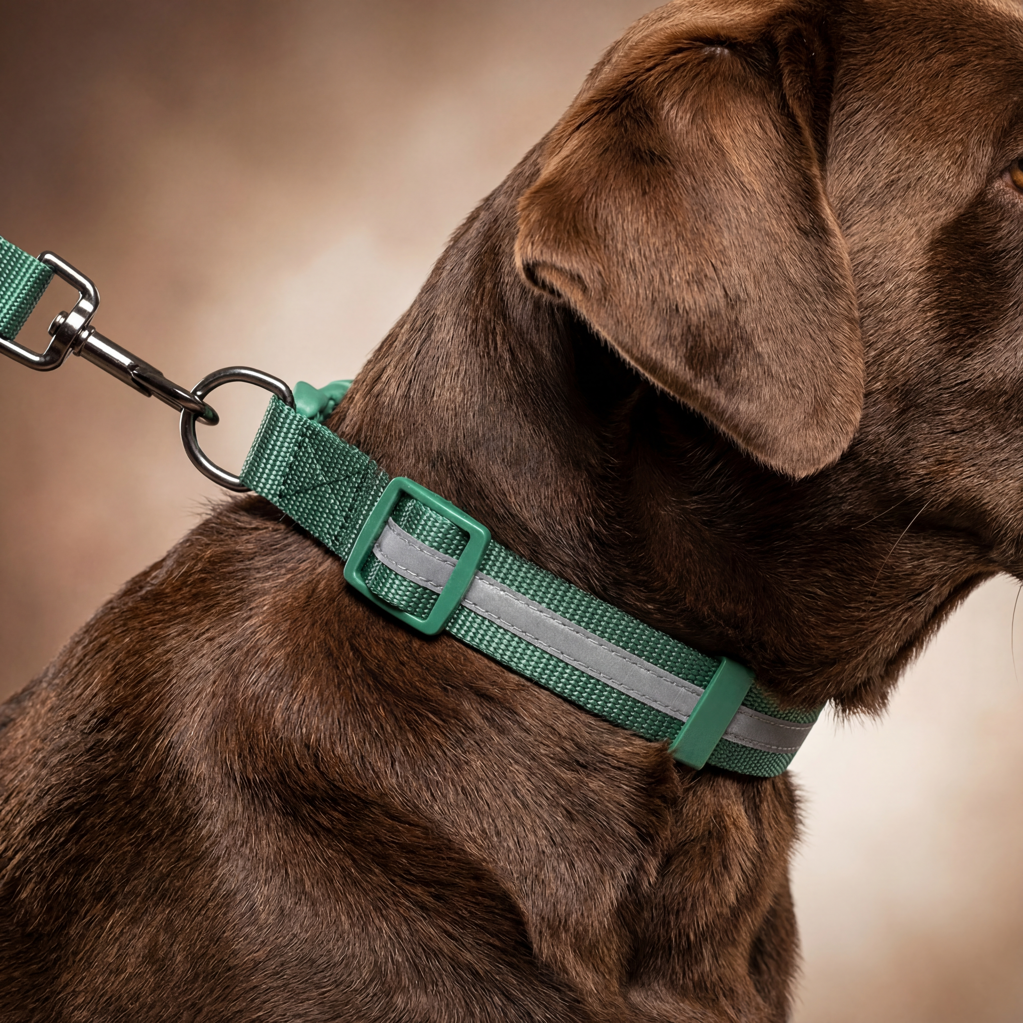 Dog Harness Collar Lead Reflective Adjustable No-Pull Nylon