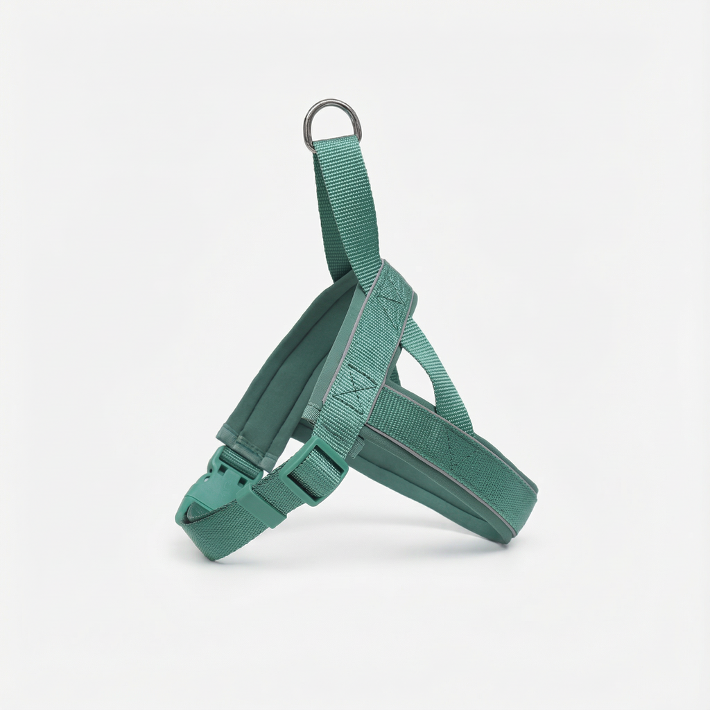 Dog Harness Collar Lead Reflective Adjustable No-Pull Nylon