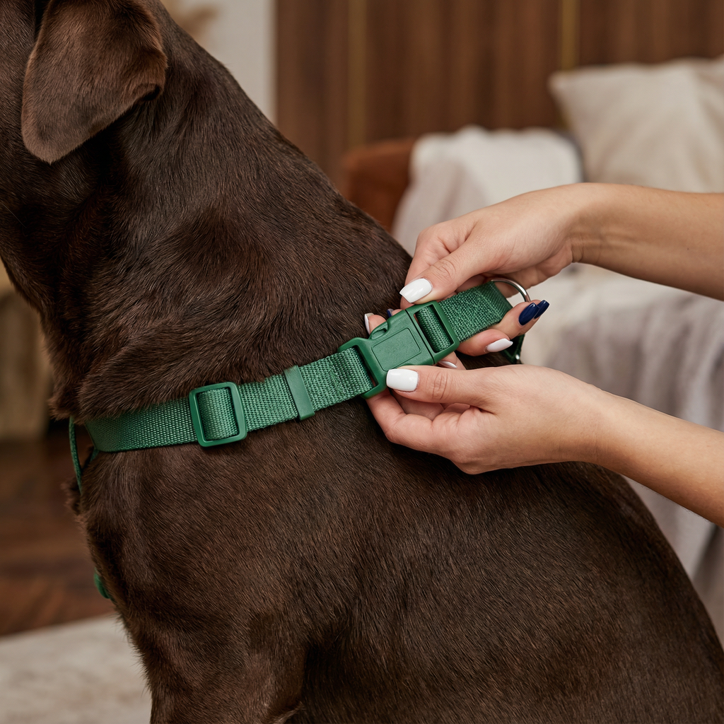 Dog Harness Collar Lead Reflective Adjustable No-Pull Nylon