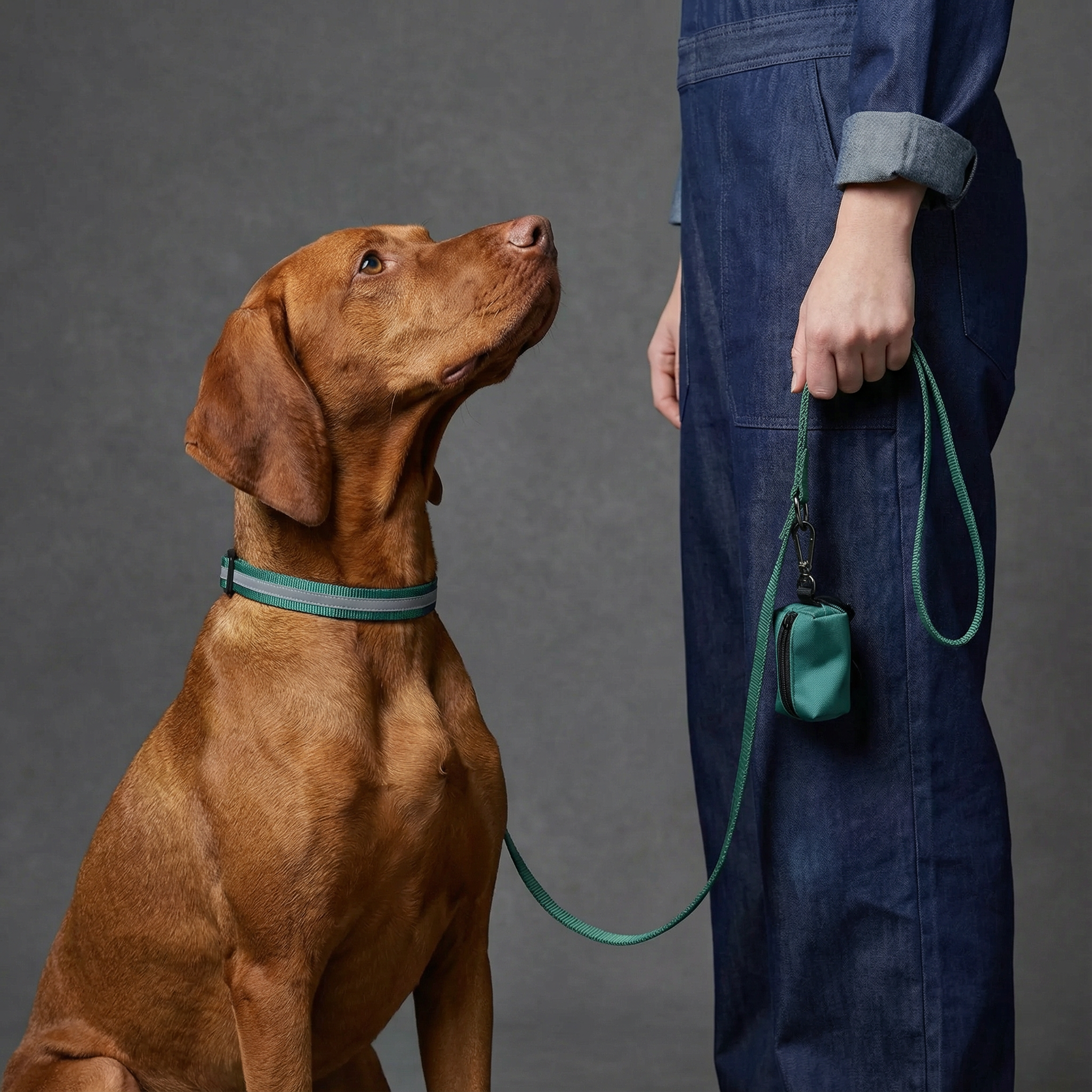 Dog Harness Collar Lead Reflective Adjustable No-Pull Nylon