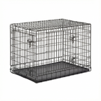 Dog Crate Dog Double Door Folding Wire Metal Indoor Training Kennel
