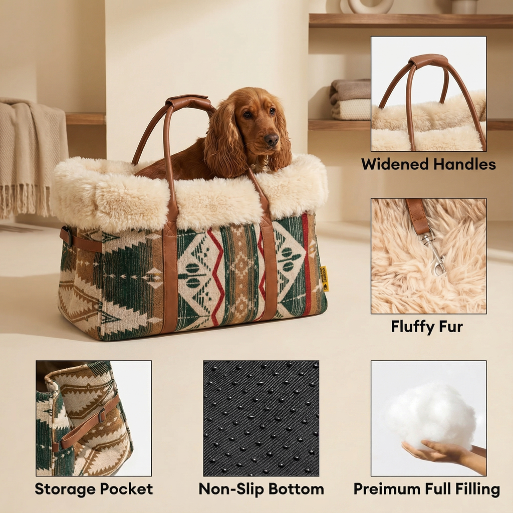 Dog Crate Dog Carrier Reversible All Season Travel Sleeping Bag Machine Washable