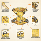 Dog Harness Reflective Adjustable No-Pull Outdoor