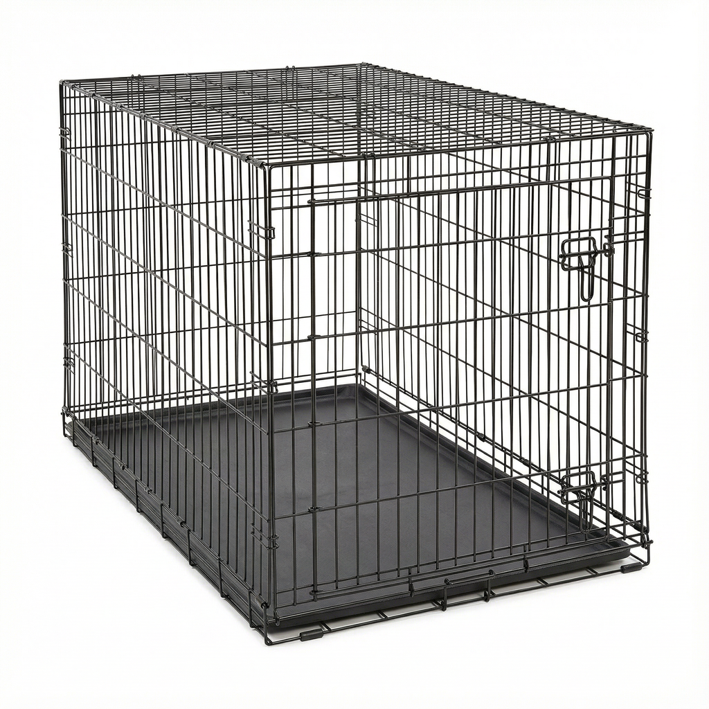Dog Crate Dog Folding Single Door Wire Metal Travel Kennel