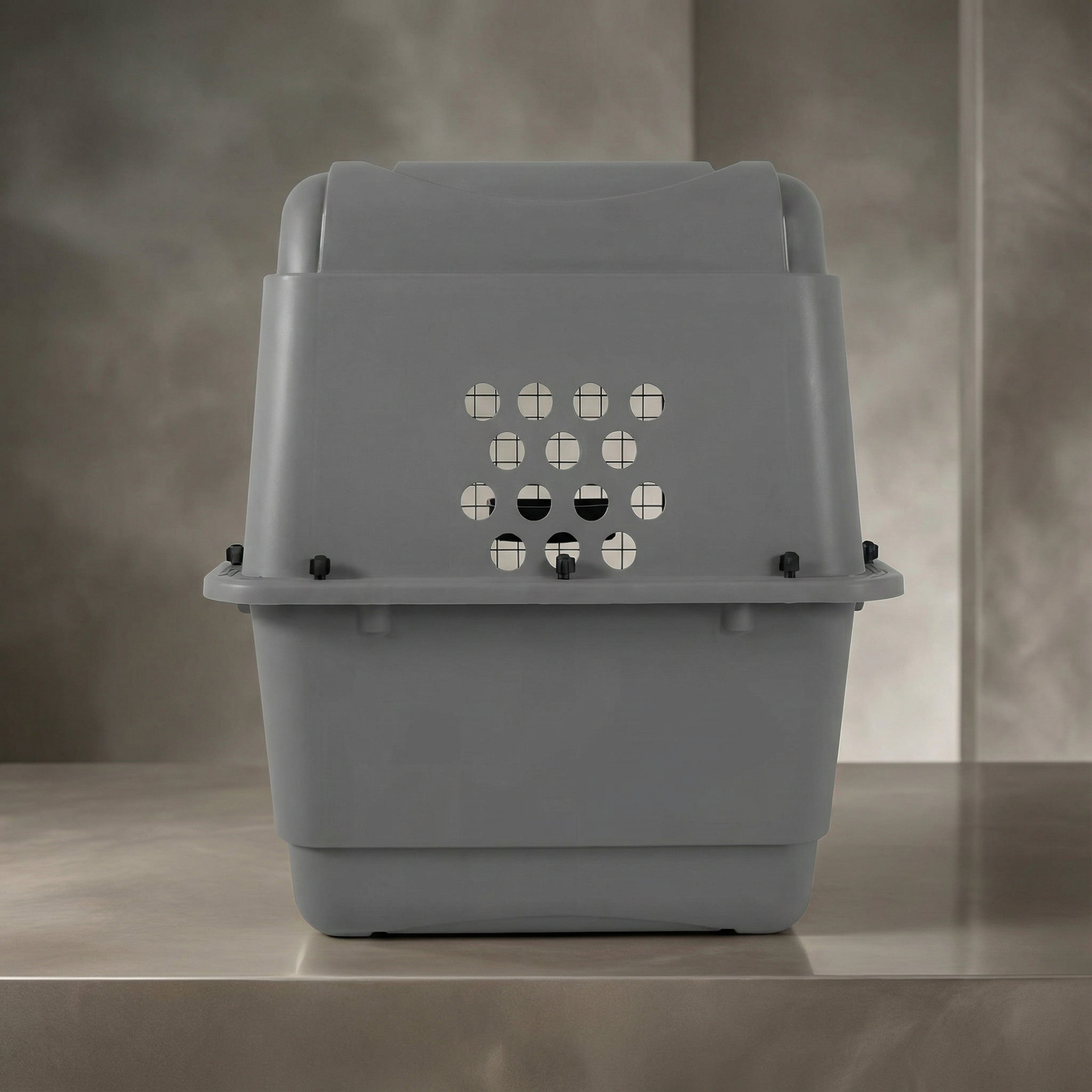 Dog Crate Dog Airline Kennel Hard-Sided Travel Carrier Ventilated Secure Door