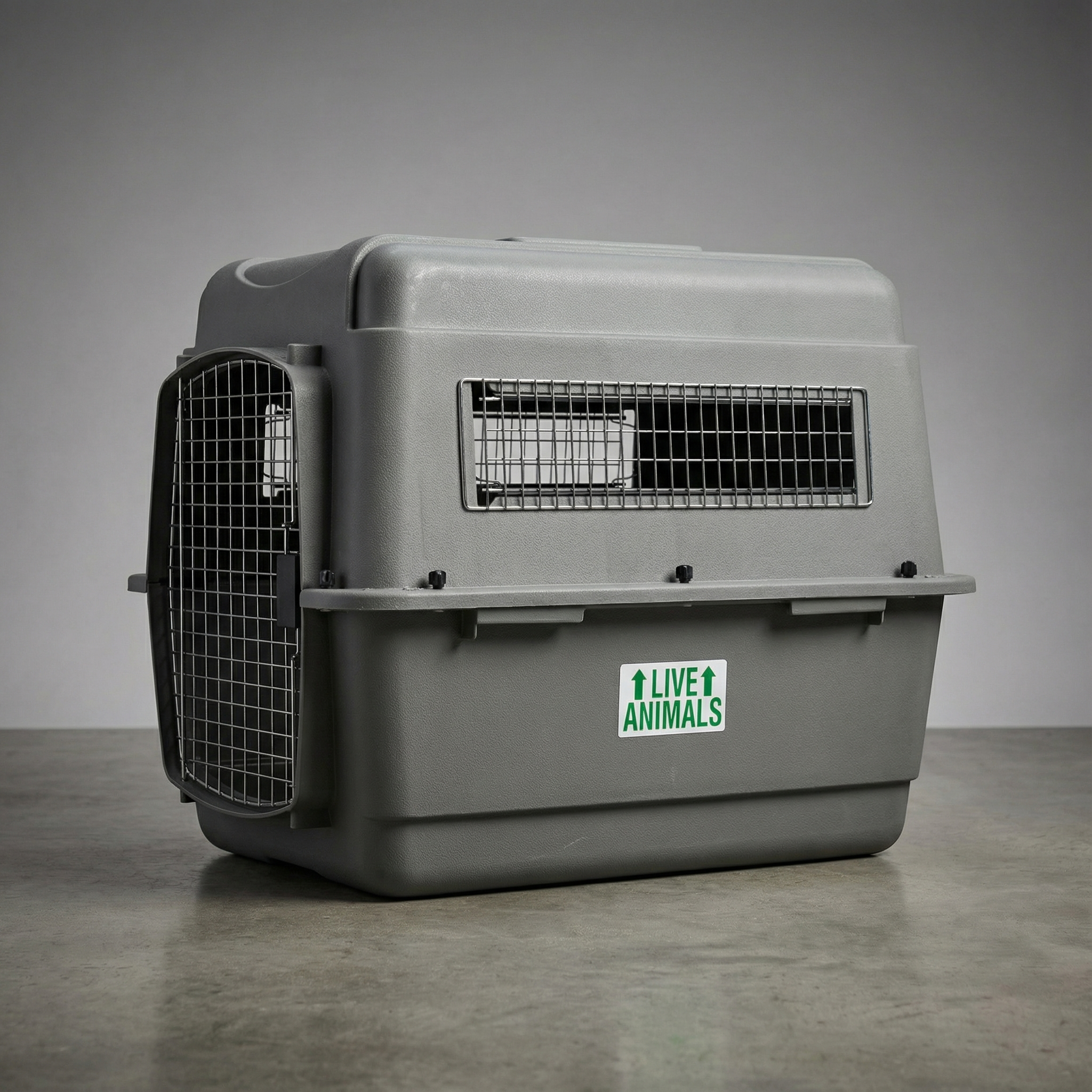 Dog Crate Dog Airline Kennel Hard-Sided Travel Carrier Ventilated Secure Door