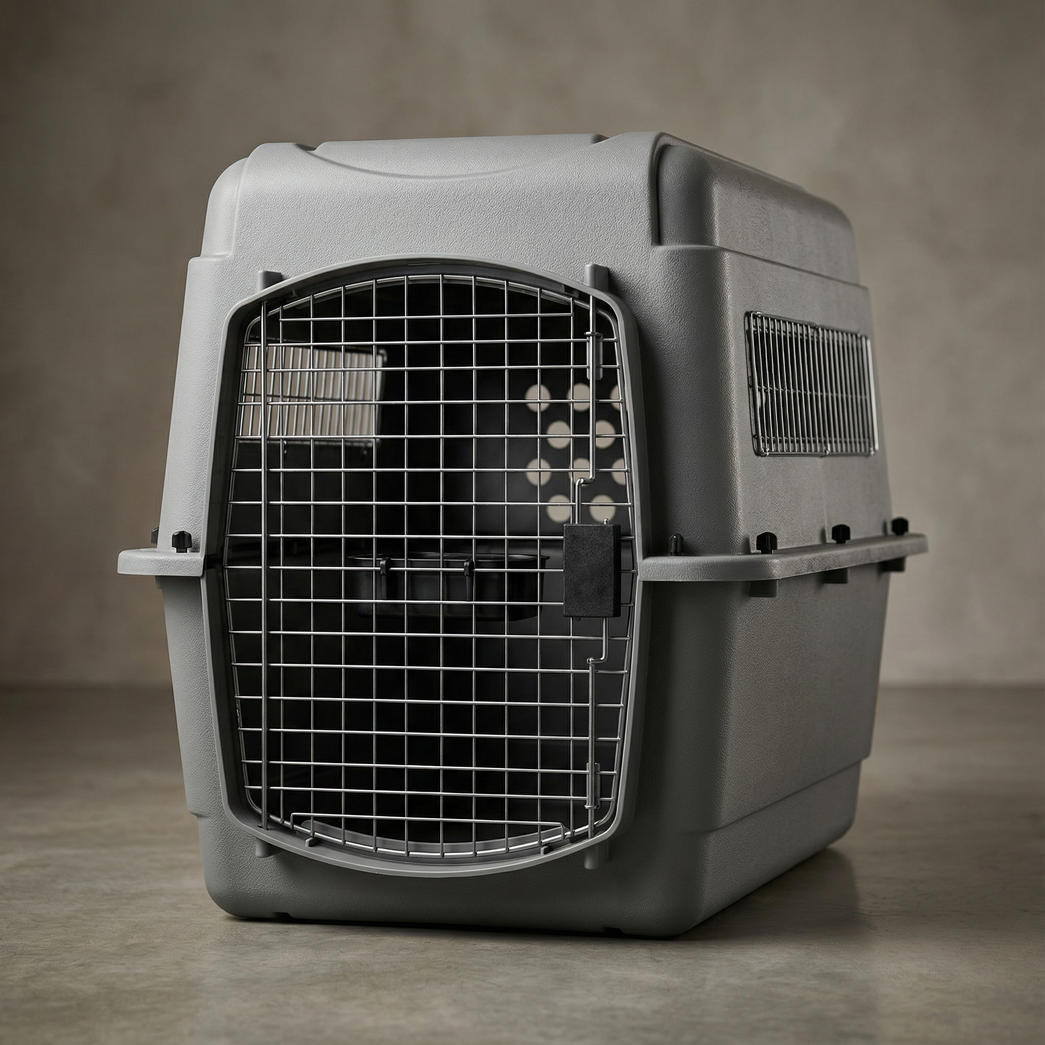 Dog Crate Dog Airline Kennel Hard-Sided Travel Carrier Ventilated Secure Door