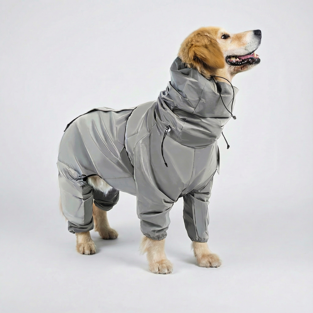 Dog Harness Dog Rain Jacket Waterproof Reflective All-Weather
