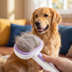Dog Brush Self Cleaning Slicker Deshedding Metal Pins