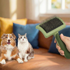 Dog Brush Dog Slicker Curved Coated Tips Long Hair Firm Stainless Steel