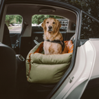 Dog Car Seat Dog Booster Bed Faux Leather Waterproof Non Slip Travel